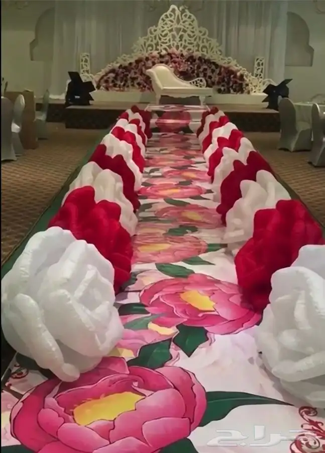 كوشة ممر ورود للزفة 0