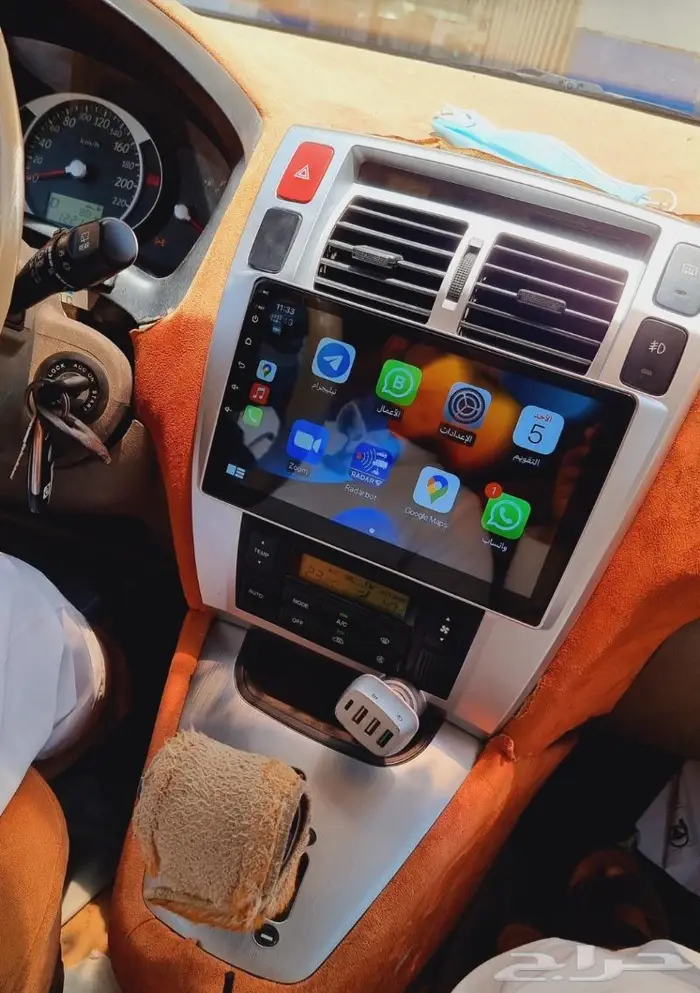 شاشة توسان 2008 _ 2010 مع كامره خلفيه 1