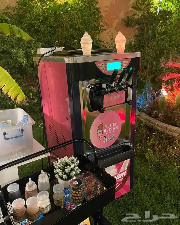 تأجير الة ايسكريم لمناسباتكم الجميله   0