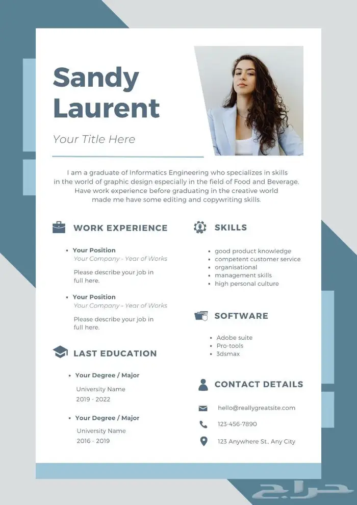 تصميم سيرة ذاتية Cv-تصميم و تعديل سيرة ذاتية 4