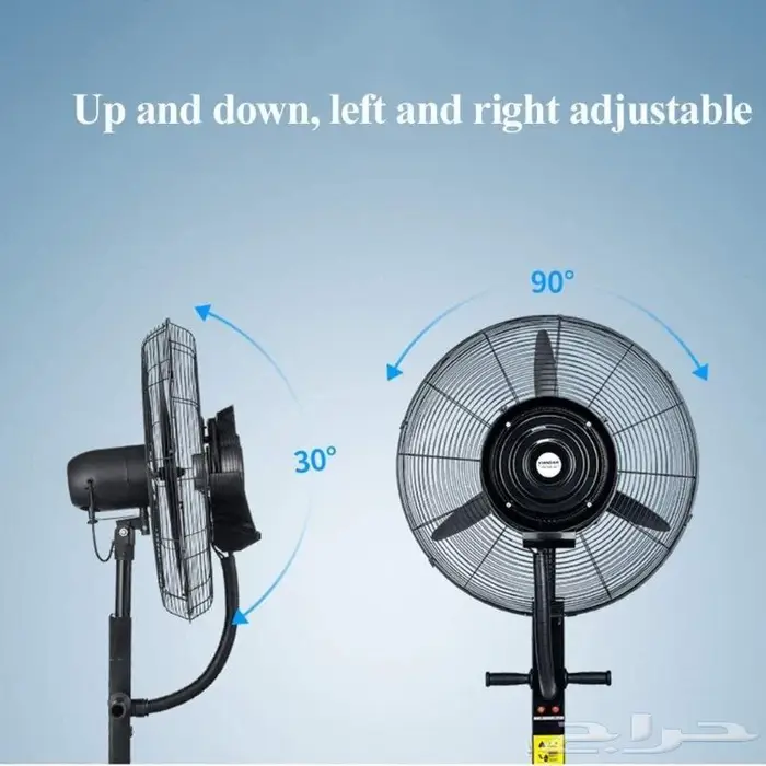 هلابك مع مراوح الرذاذ العموديه والجداريه 2