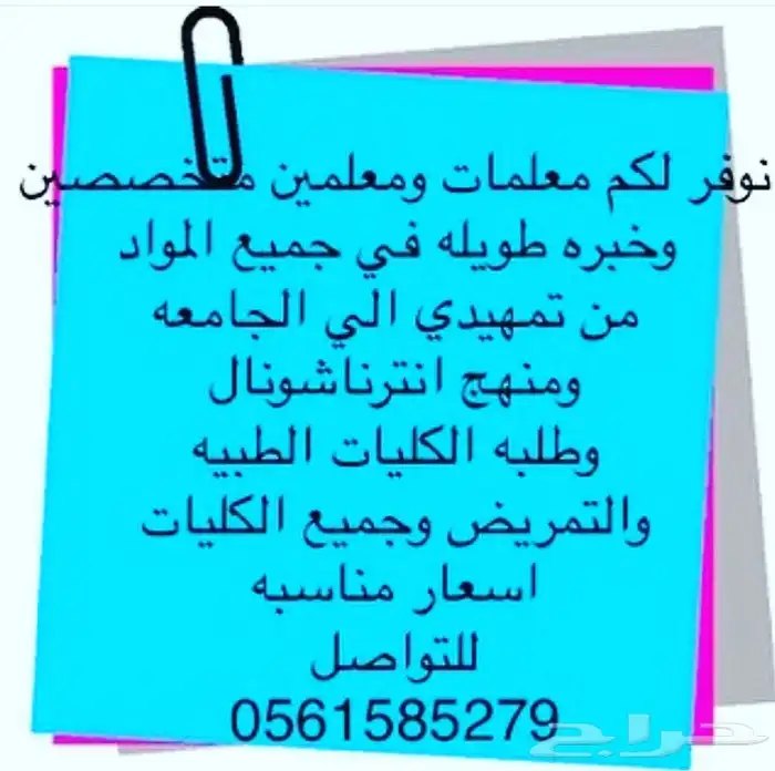 معلمة مدرسة خصوصيةحكومي واهلي وانترناشونال وجامعة مكة 1