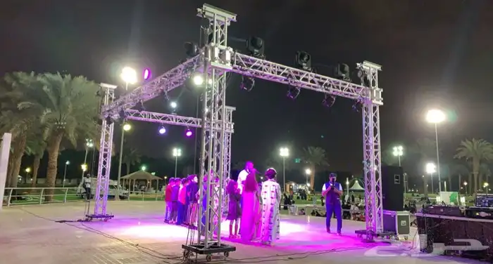 تنظيم حفلات go event مسارح صوتيات شاشات بيم ليد بار 6