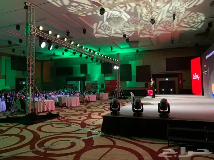 تنظيم حفلات go event مسارح صوتيات شاشات بيم ليد بار 13