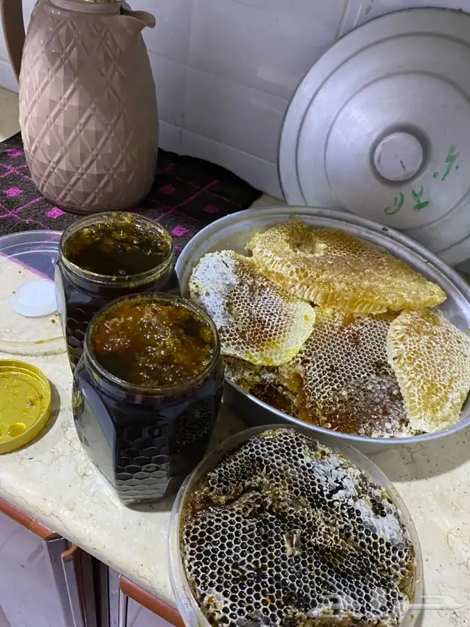 عسل سمر طلح مع سدر شمع وصافي 12