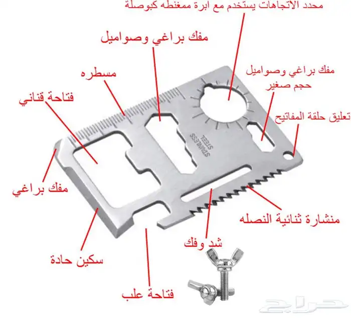 لوازم الرحلات والطوارئ الحبة 20  3