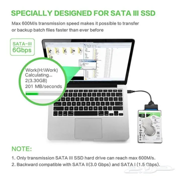 محول قرص صلب USB 3 to SATA 2