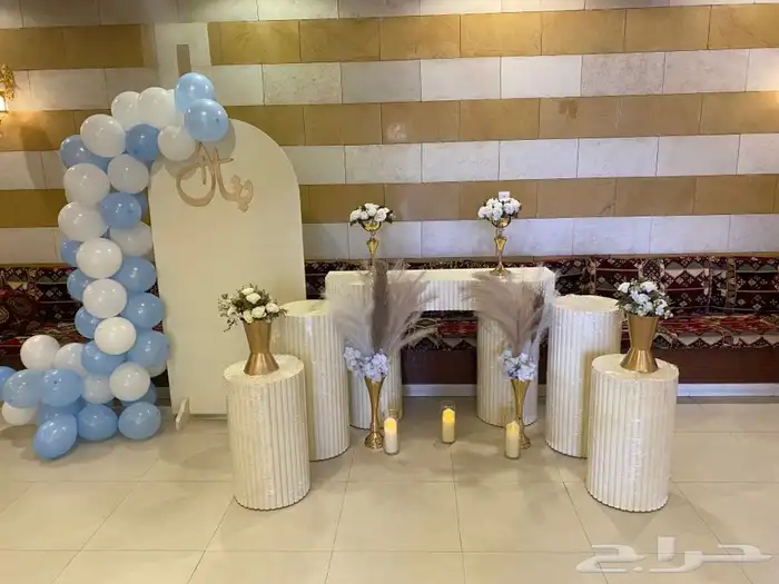 تنسيق حفلات كوش طولات كراسي قزاز طولات استقبال مواليد 31