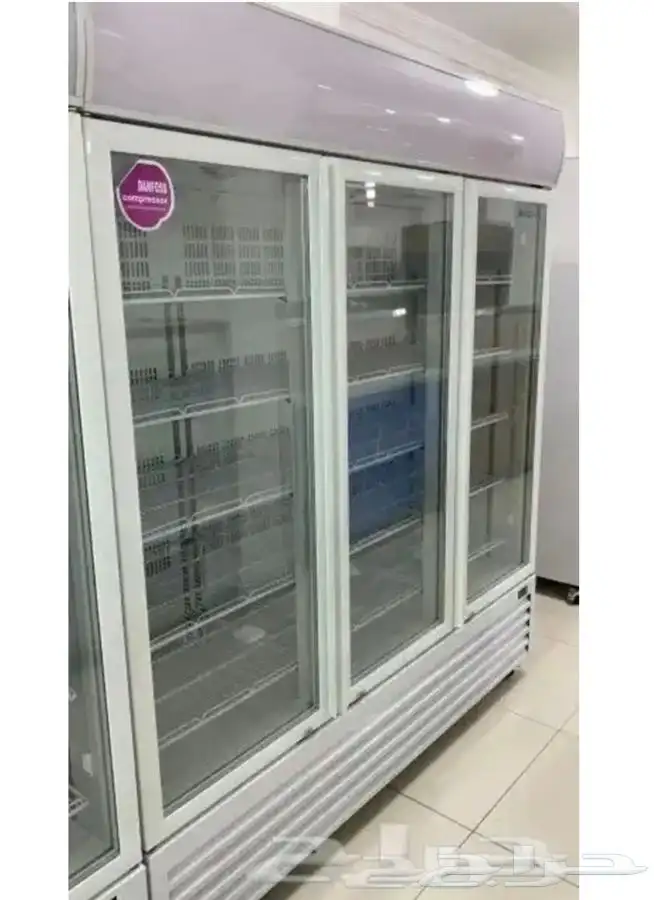 ثلاجات BANCOOL باب زجاج للدواجن والعصيرات والتمور 3