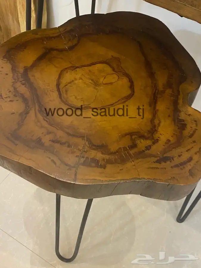 كونسول وطاوله من الخشب الطبيعي ( جديد ) 5