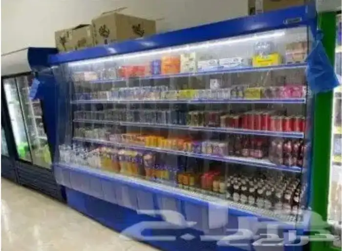ثلاجات عرض مكشوفة الفرات البان وعصيرات وخضار 6