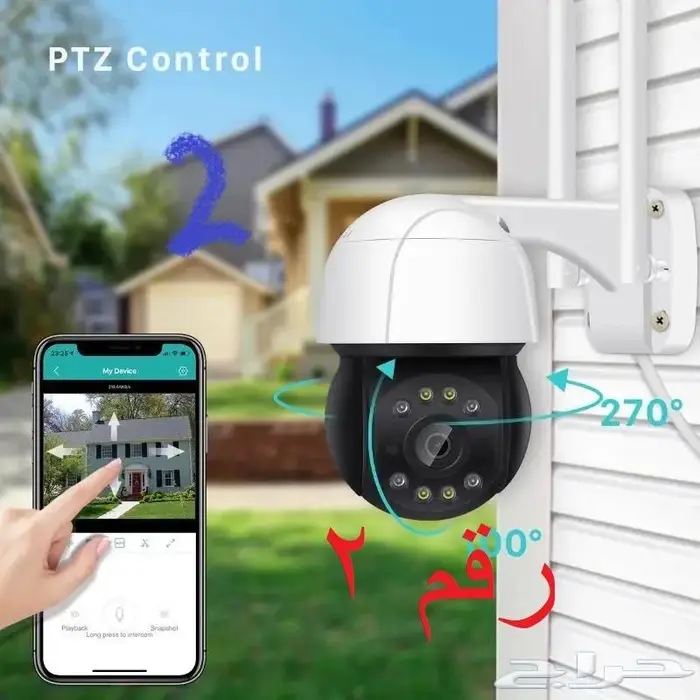 2025 كاميرات مراقبة داخلية خارج متحركة سمارتCAM SY 2