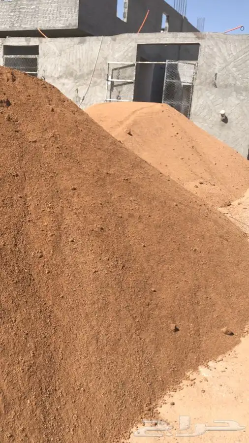 رمل احمر الفريش زيرو فايف خرسانه دفان 3