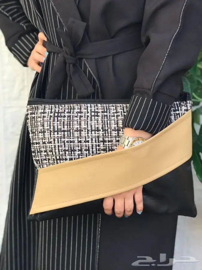 شنطة نسائية Bouch قماش مسكة جلد 0