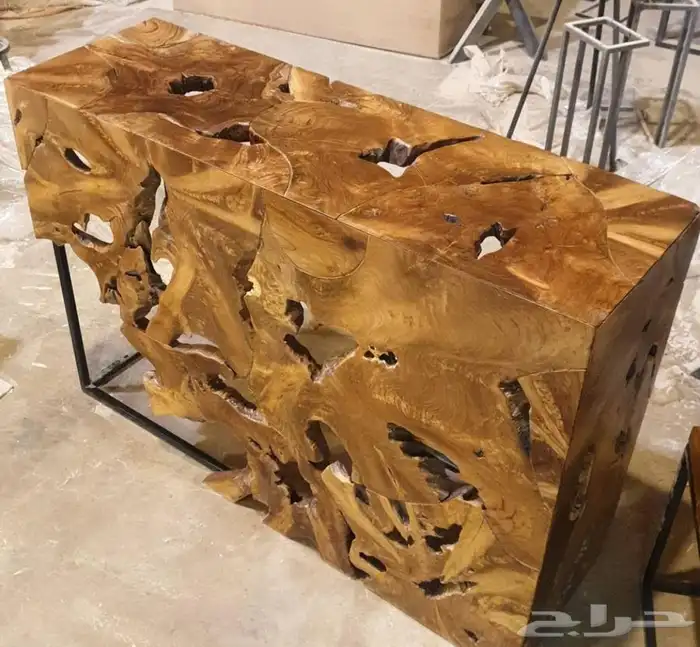 طاولة خشب بطريقة مبتكرة 0
