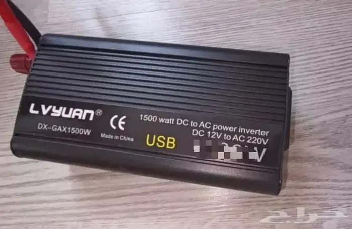 محول سيارة 2600 واط من 12V الي 220V 5