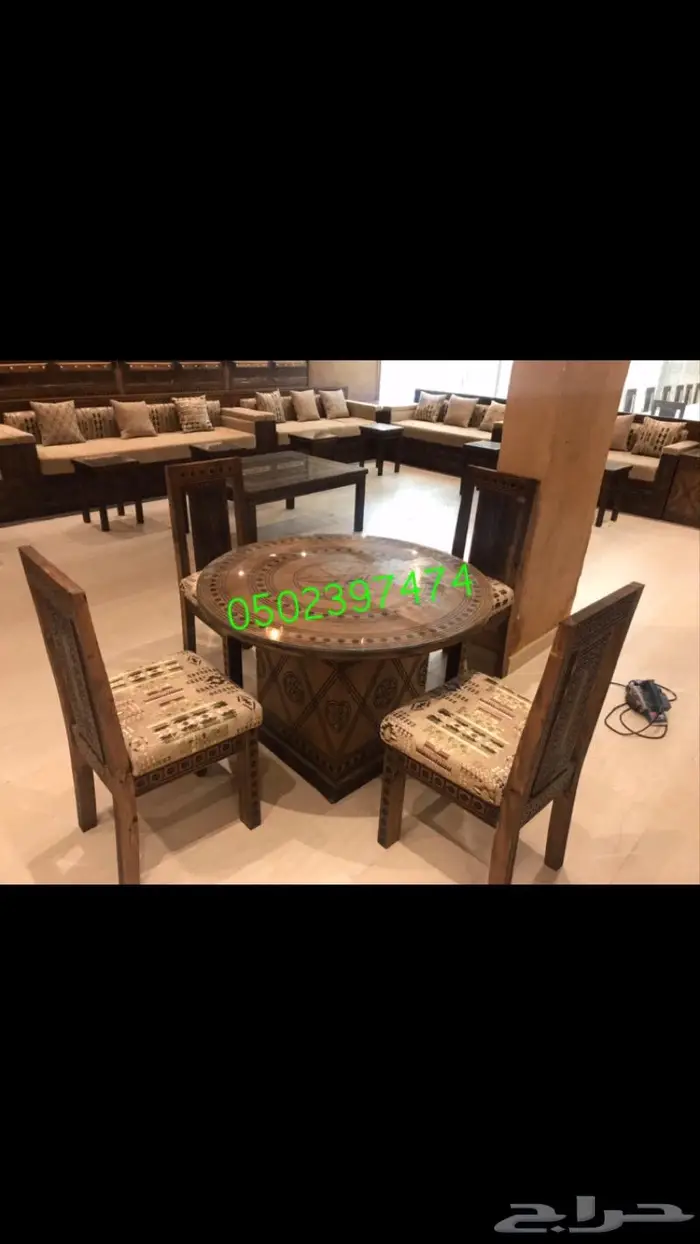 تفصيل طاولات وكراسي تراثيه مجالس تراثيه درايش 3