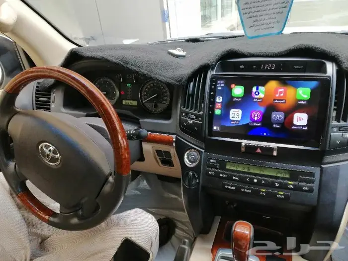 شاشه جيب لاندكروزر GXR ازرار تحكم دركسون 2008الئ2015 7