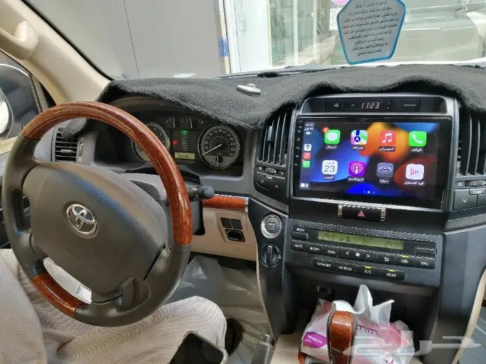 شاشه جيب لاندكروزر GXR ازرار تحكم دركسون 2008الئ2015 0