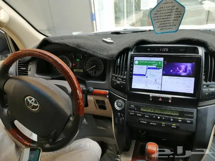 شاشه جيب لاندكروزر GXR ازرار تحكم دركسون 2008الئ2015 4