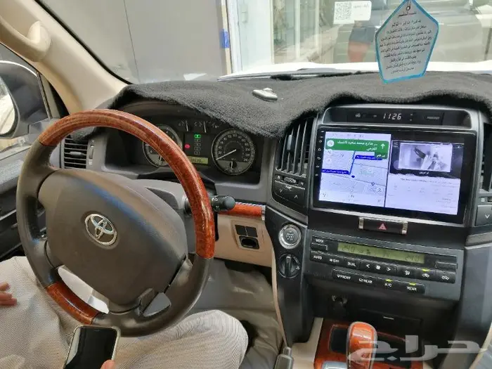 شاشه جيب لاندكروزر GXR ازرار تحكم دركسون 2008الئ2015 5