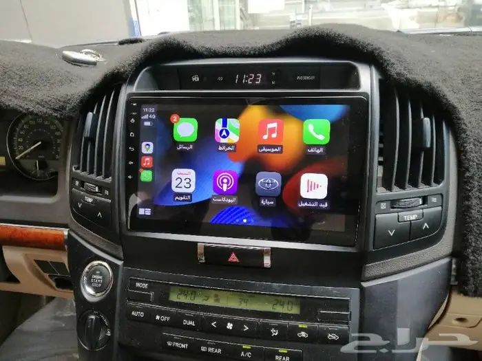 شاشه جيب لاندكروزر GXR ازرار تحكم دركسون 2008الئ2015 6