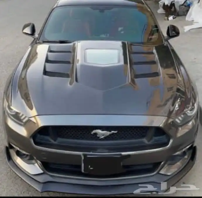 كبوت موستنج 2015-2017 كاربون فايبر مع قزاز اضافي بالنص 2
