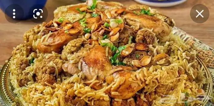 مقلوبه فلسطينيه على اصولها لحم ودجاج 0