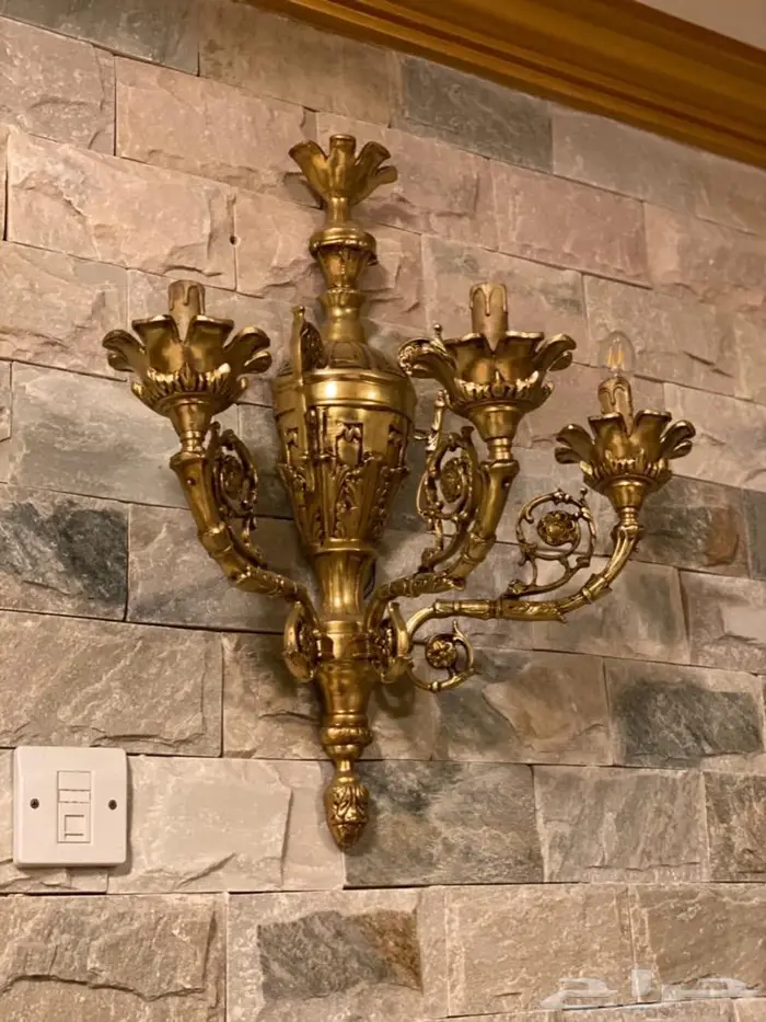 أبليك نحاس منحوته فنيه فخم للقصور والفلل ومحبي الأنتيك 2