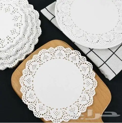 ورق دانتيل-دانتيل-ورق ابيض زينة-ورق طاوله - 12