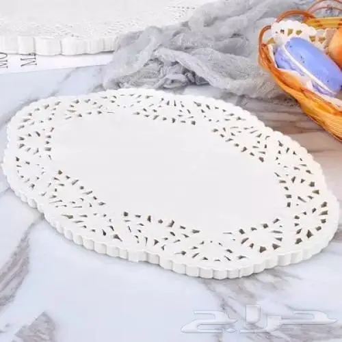 ورق دانتيل-دانتيل-ورق ابيض زينة-ورق طاوله - 10