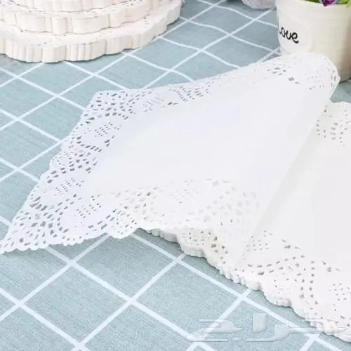 ورق دانتيل-دانتيل-ورق ابيض زينة-ورق طاوله - 13