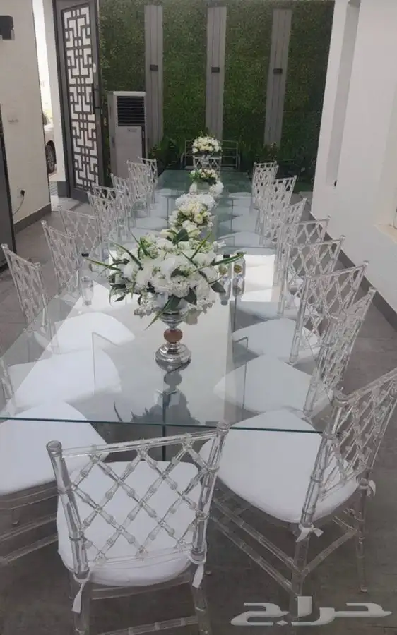 تاجير طاولات عشاء الرياض تاجير كراسي كنب زل جلسات0531512813 0
