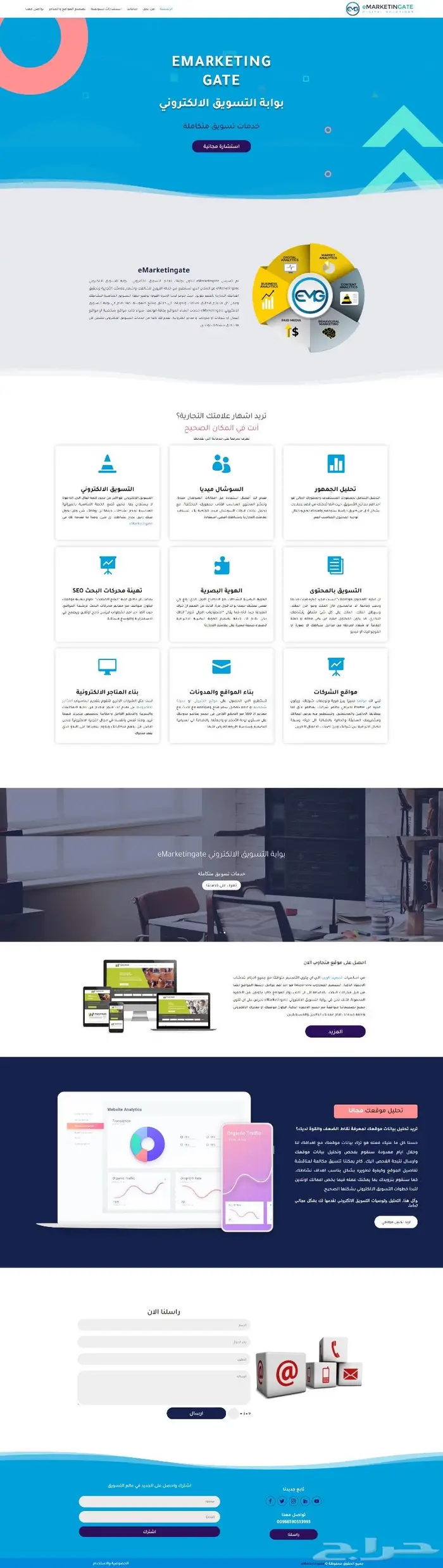 تصميم موقع الكتروني متجاوب ومتعدد الصفحات خلال 5 ايام 64