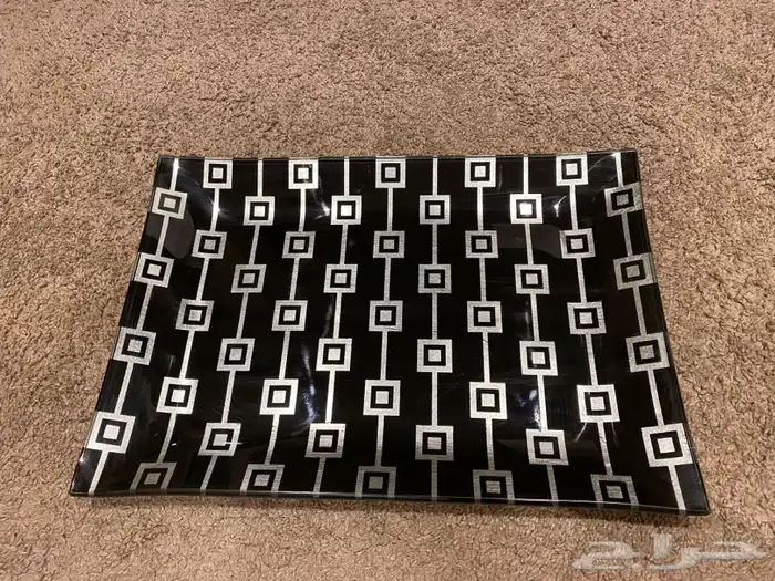 صينية ضيافة للمناسبات ( أسود وفضي ) 0