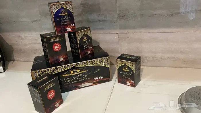 فحم مكعبات قشور جوز الهند جملة 10