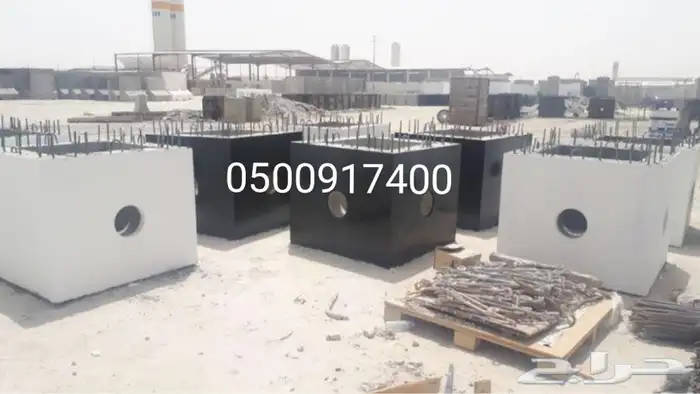 حواجز _حجر وصبات خرسانة _قواعد أنارة_حسب الطلب 43