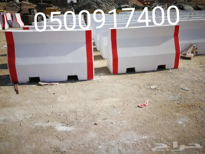 حواجز _حجر وصبات خرسانة _قواعد أنارة_حسب الطلب 47