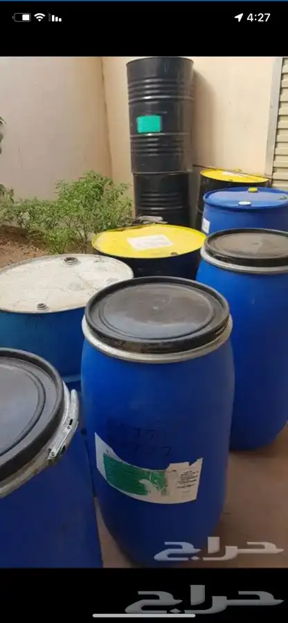 براميل بلاستيك وحديد 1