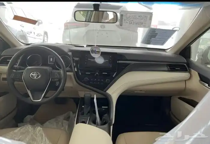 كامري 2024 ابيض نص فل جنوط شاشه كيمرا اصفار 4