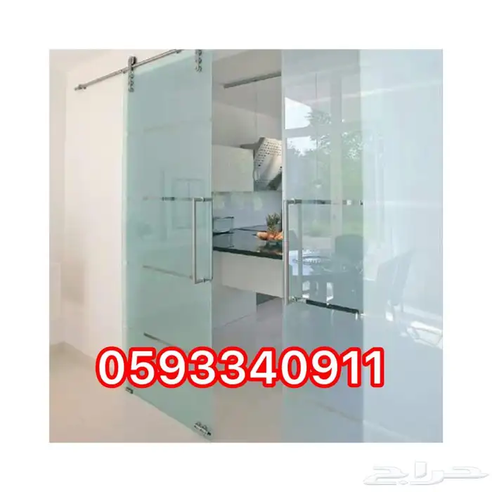 درابزين زجاج شاورات 10