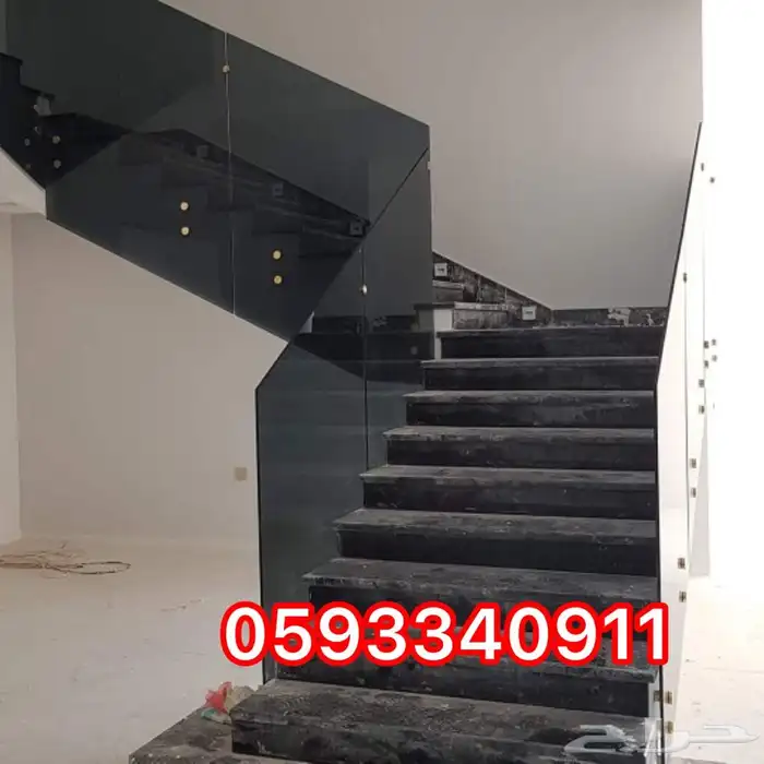 درابزين زجاج شاورات 15