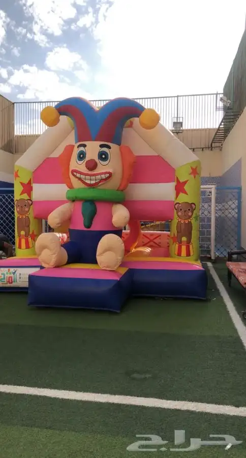 نطيطات وزحاليق هوائيه ومائيه وملاعب صابونيه لتأجير اليومي 17