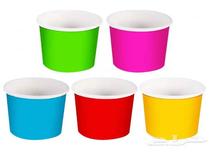 اكوب بعدة الوان للآيسكريم-أكواب ايس كريم 1
