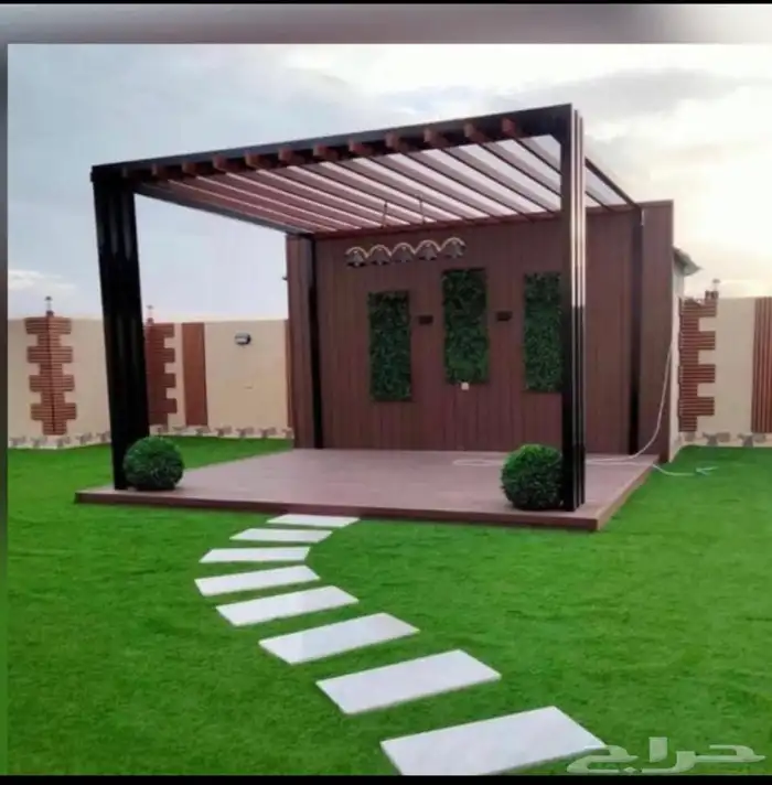 تنسيق حدائق وتنفيذ ممرات وتنفيذ شلالات ونوافير وتنفيذ مضلات 2