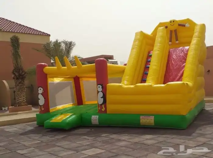 نطيطات وزحاليق هوائيه ومائيه وملاعب صابونيه لتأجير اليومي 13