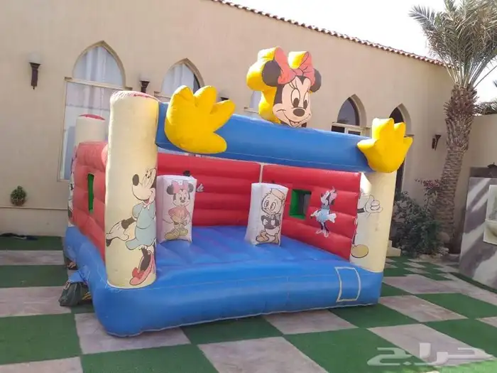 نطيطات وزحاليق هوائيه ومائيه وملاعب صابونيه لتأجير اليومي 14