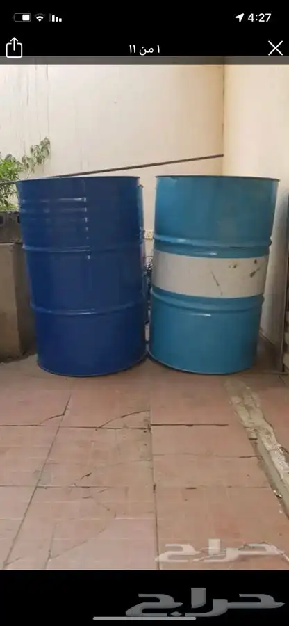 براميل بلاستيك وحديد 8