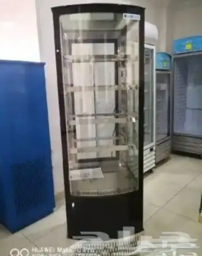 ثلاجة BANCOOL عرض حلويات 4 جوانب زجاج استيل 4