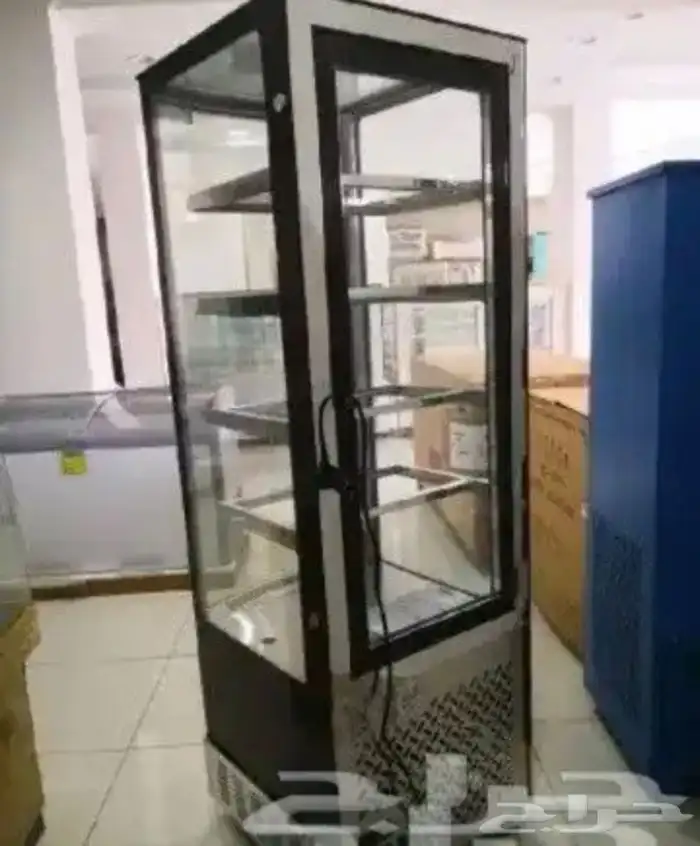 ثلاجة BANCOOL عرض حلويات 4 جوانب زجاج استيل 3